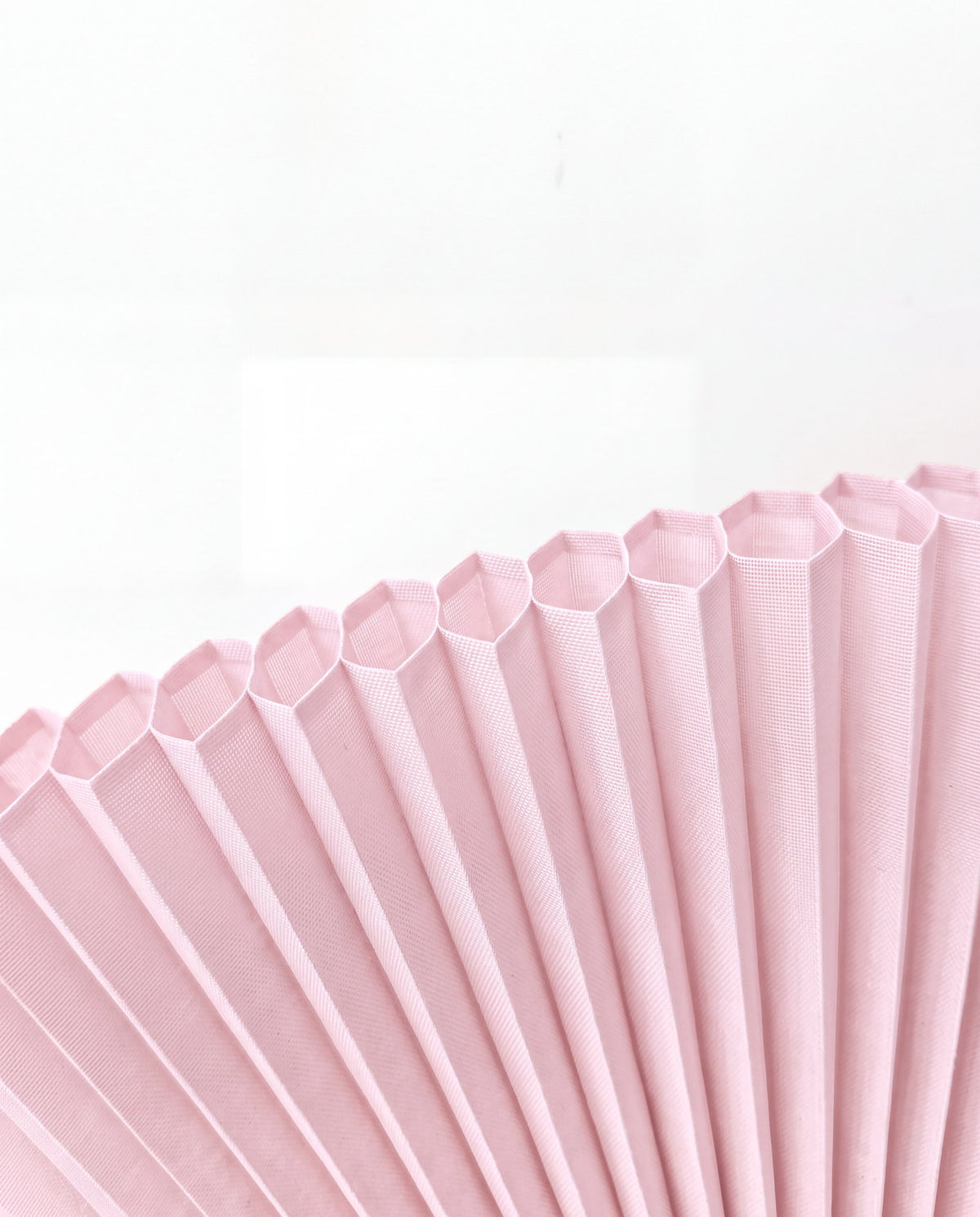 The pleats, in profile